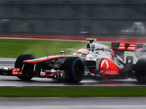 Hamilton: Performed best on the wet track
