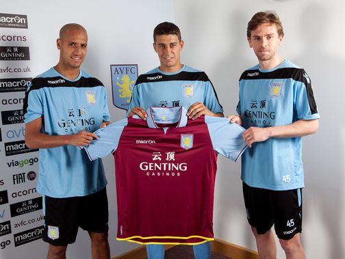 Matt Lowton (centre): Completes Villa move