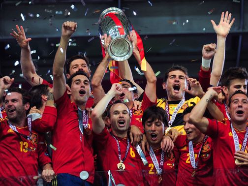 Spain's Euro 2012 success made it a hat-trick of titles&nbsp;