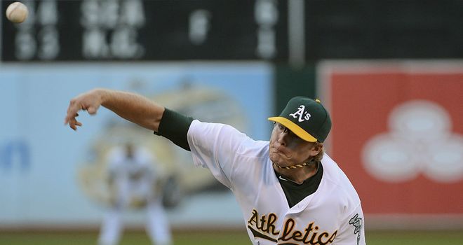 AJ Griffin: Restricted New York to two runs over six innings