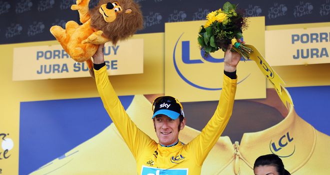 Bradley Wiggins: Claimed his first Tour stage win with a fantastic show of strength