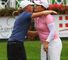 Stacy Lewis (left) and Inbee Park: playing together again on Sunday