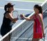 Handshake: Chan Yung-Jan and Jelena Jankovic
