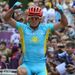 In the closing stages Alexandre Vinokourov fired clear to take the win...