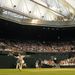 In another first, Andy Murray plays against Stanislas Wawrinka in the first Wimbledon match under the lights of Centre Court.