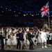 After a very long wait Team GB take to the track, led by flag bearer Olympic legend Sir Chris Hoy; as David Bowie's 'Heroes' blasts around the stadium