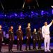 Britain's greatest Olympian passes on the flame to seven promising young athletes; and it will be these young people who light the Olympic Cauldren