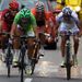 Sagan took the sprint for second place...