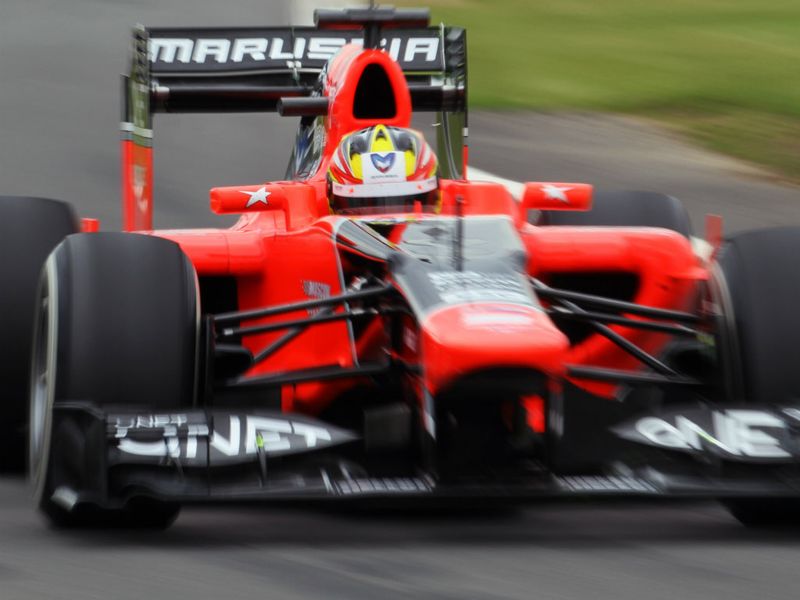 When Marussia eventually got back onto the track Haryanto managed to get 19 laps under his belt before rain began to fall...