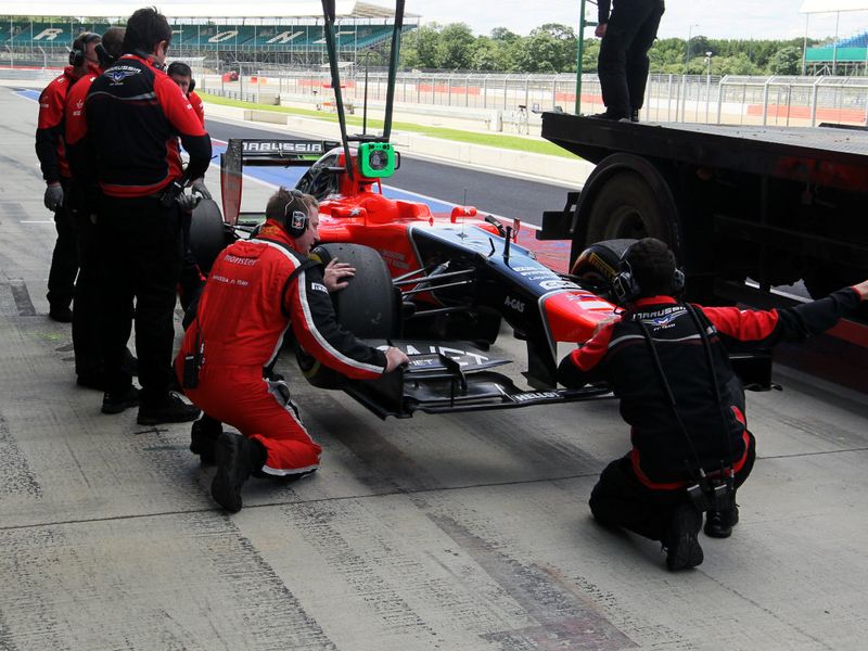 Max Chilton's morning run-out was halted by an air valve sensor causing the engine to cut out. The Englishman's car had ground to a halt at Village