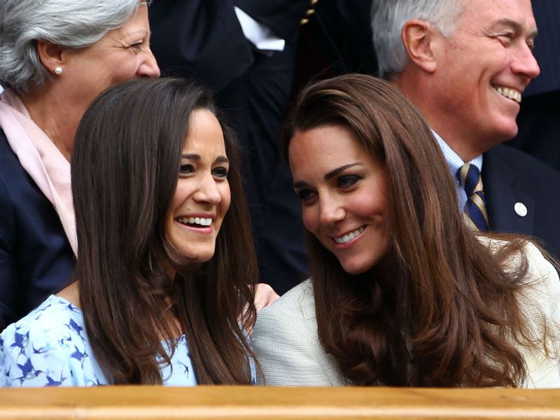 The Duchess of Cambridge is also in attendance, accompanied by her sister Pippa.