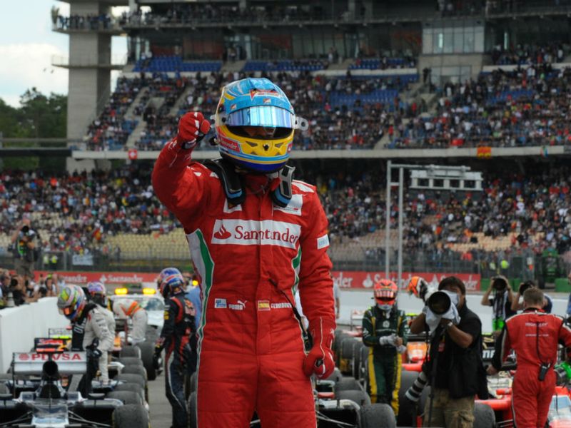 Race winner Fernando Alonso