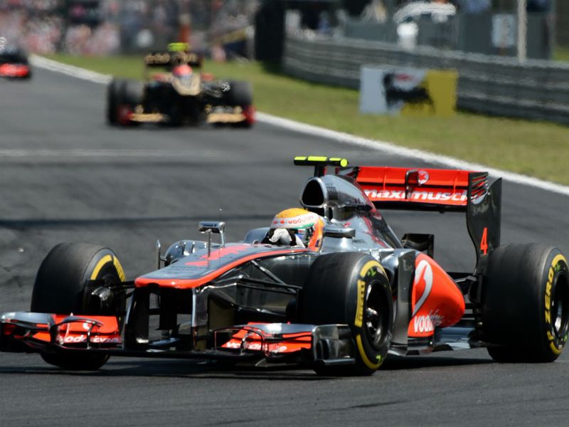 Hamilton out in front
