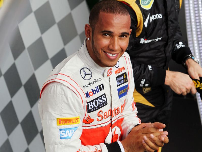 A happy Hamilton