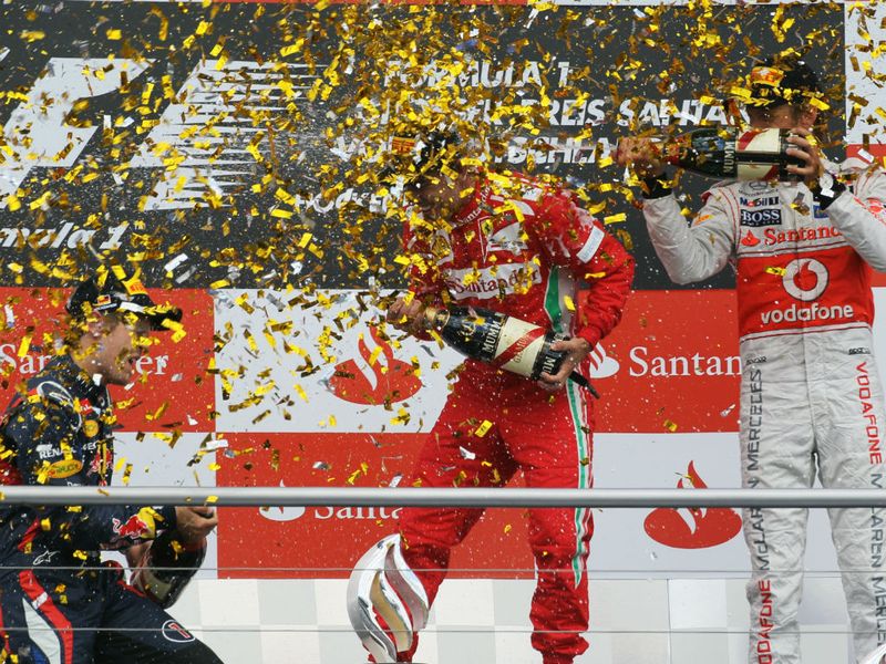 The Germany podium