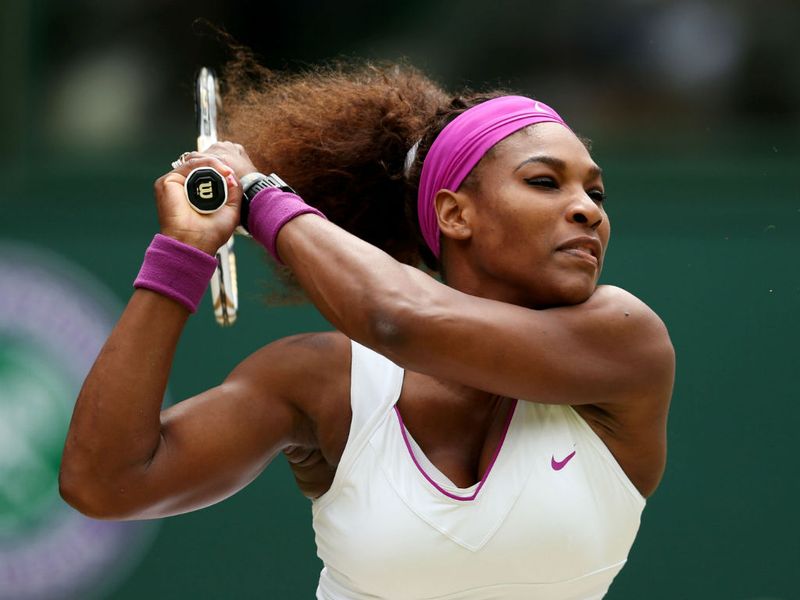 Williams' two-handed backhand is also causing problems for Radwanska