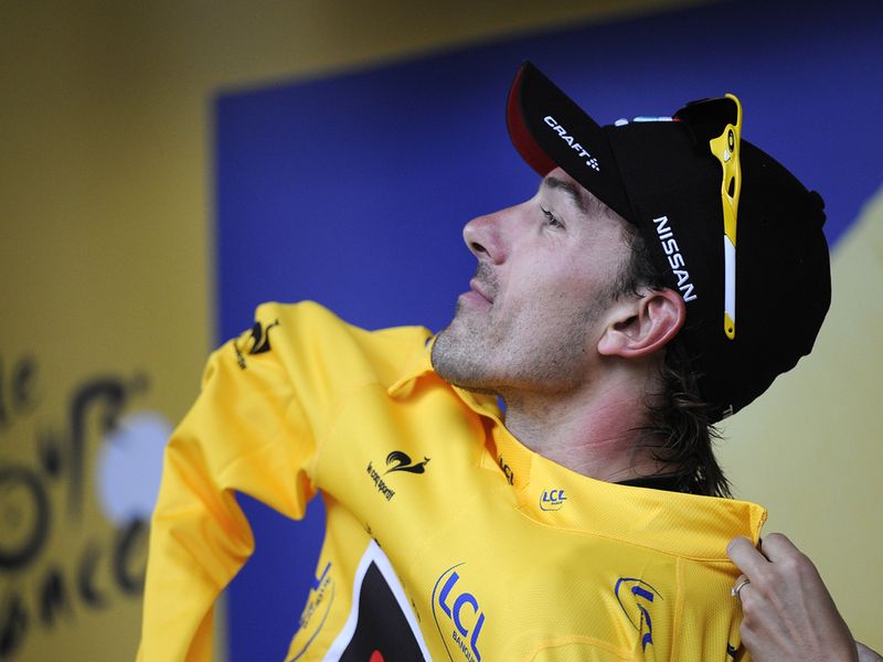 Fabian Cancellara stayed in the yellow jersey...