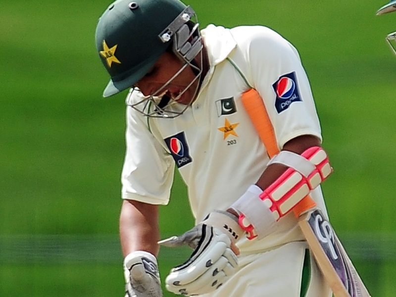 Adnan Akmal wore a nasty blow to the hand...