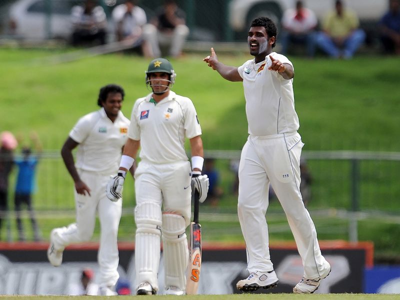 Taufeeq Umar was Perera's third victim before lunch.
