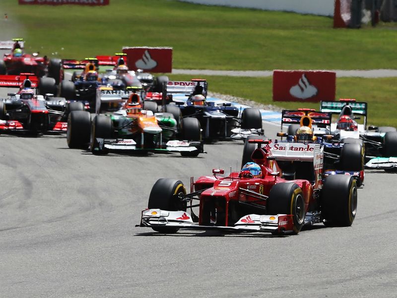 The race start