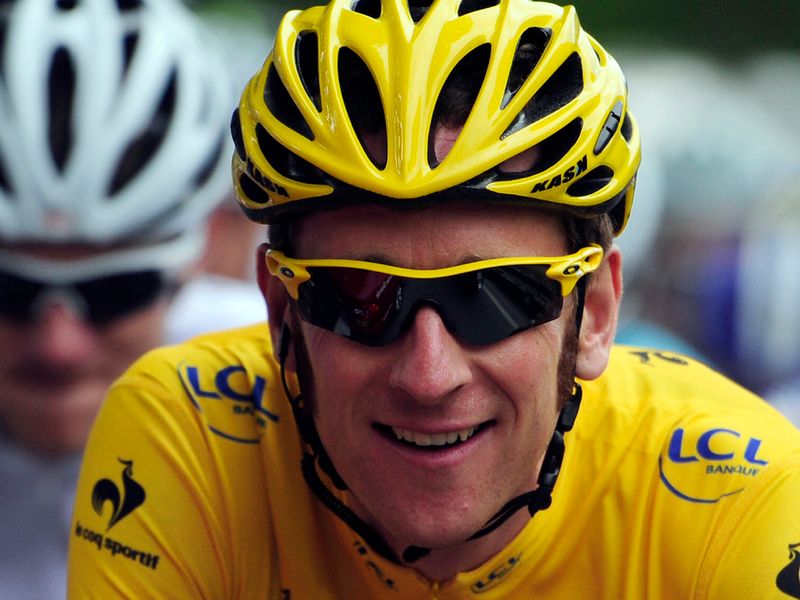 The British rider looked relaxed in the yellow jersey as the race headed over two early climbs