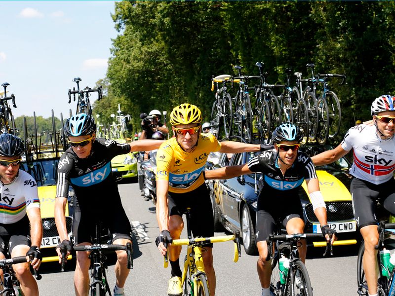 ...But he was soon all smiles as he saluted his magnificent team