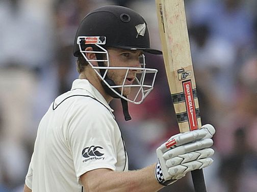 Kane Williamson: only New Zealand batsman to pass 50 in the match&nbsp;
