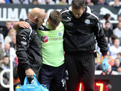 Taylor: Went off in Europa League with a knee injury