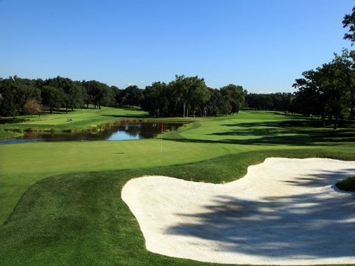15th hole: 391 yards, par 4&nbsp;