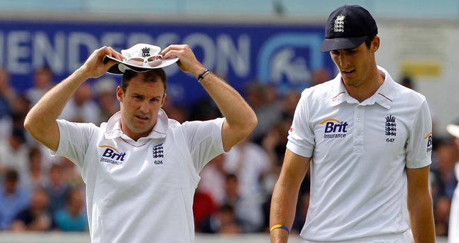 Andrew Strauss (left) and Steven Finn