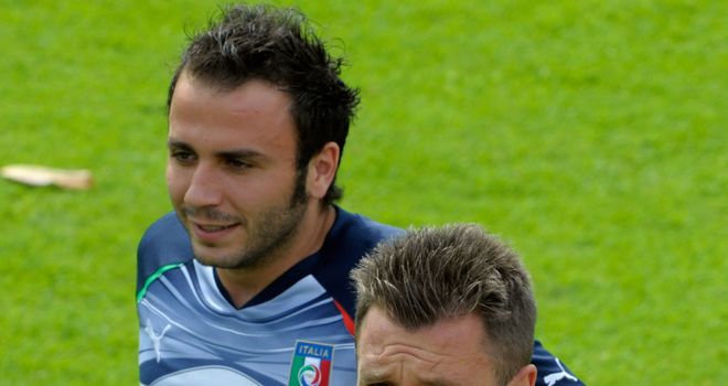 Cassano and Pazzini: Poised to swap between neighbouring clubs