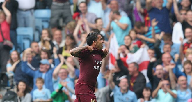 Carlos Tevez: In his manager's good books again after a goalscoring display