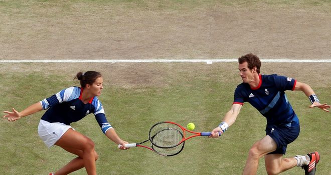Laura Robson and Andy Murray: Olympic silver medalists in mixed doubles