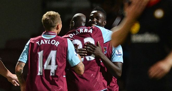 Modibo Maiga: Was among the goals as West Ham beat Crewe in the Capital One Cup