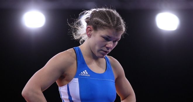 Olga Butkevych: Britain's sole representative bowed out in the first round.