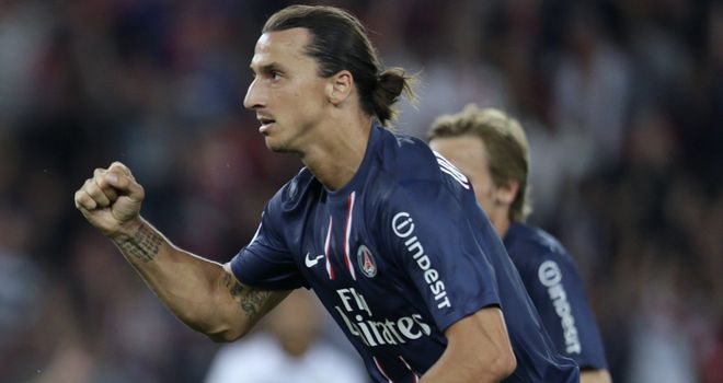 Zlatan Ibrahimovic: At the double for PSG on his debut for the French club