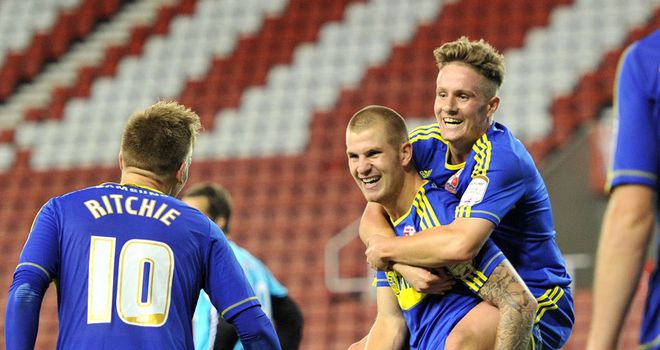 Collins: Scored hat-trick for Robins