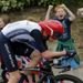 Tour de France winner Bradley Wiggins pushing hard in the men's time-trial.
