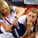 Overnight leader Laura Trott prepared for the final three rounds of the omnium