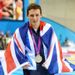 However he only narrowly beats Britain's Michael Jamieson, who produces the swim of his life to once again break the British Record and take Silver