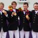 Nick Skelton, Ben Maher, Scott Brash and Peter Charles won gold in the showjumping