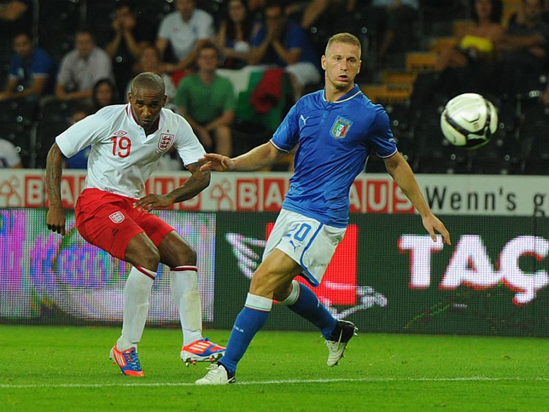 Super sub Jermain Defoe scores the winning goal against Italy with a spectacular effort...