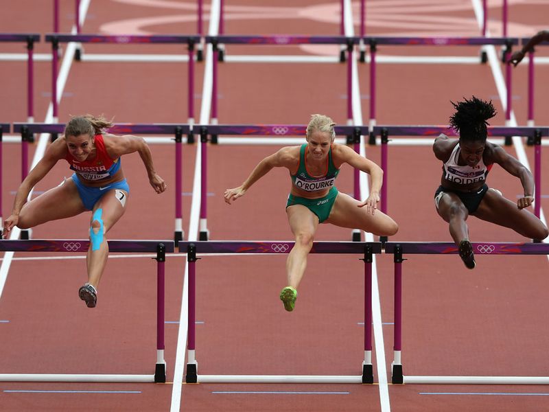 Ireland's Derval O'Rourke also clinched a semi-final spot as a fastest loser after clocking 12.91 seconds to come fourth in her heat