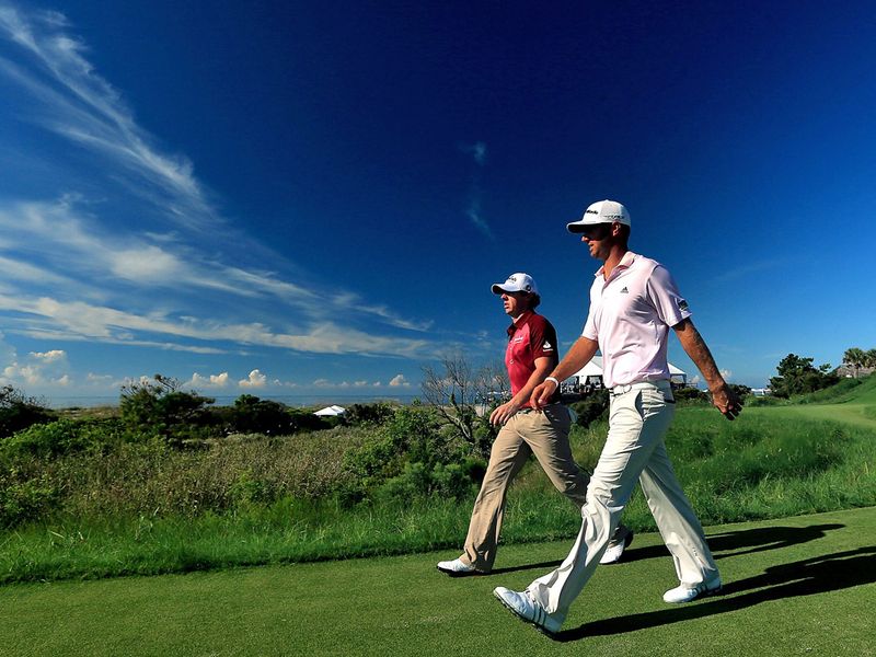 Rory McIlroy was in a group with South Carolina native Dustin Johnson.