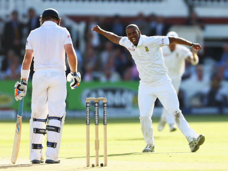 Philander got rid of Bell, caught at gully, just before stumps, ending a partnership of 124.