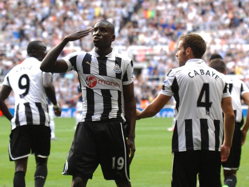 Newcastle took the lead against Tottenham at White Hart Lane through Demba Ba.