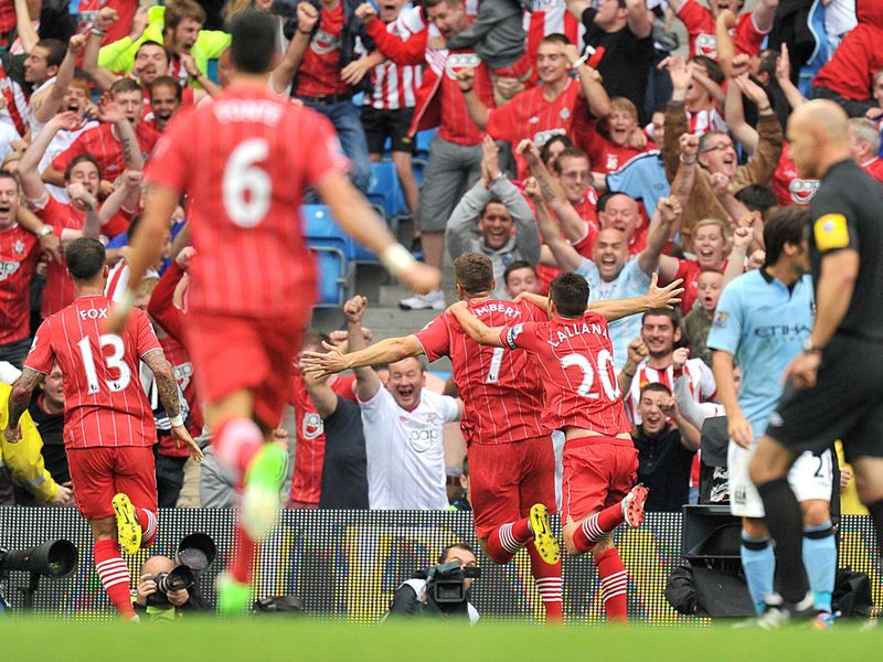 But Rickie Lambert equalised for new boys Southampton