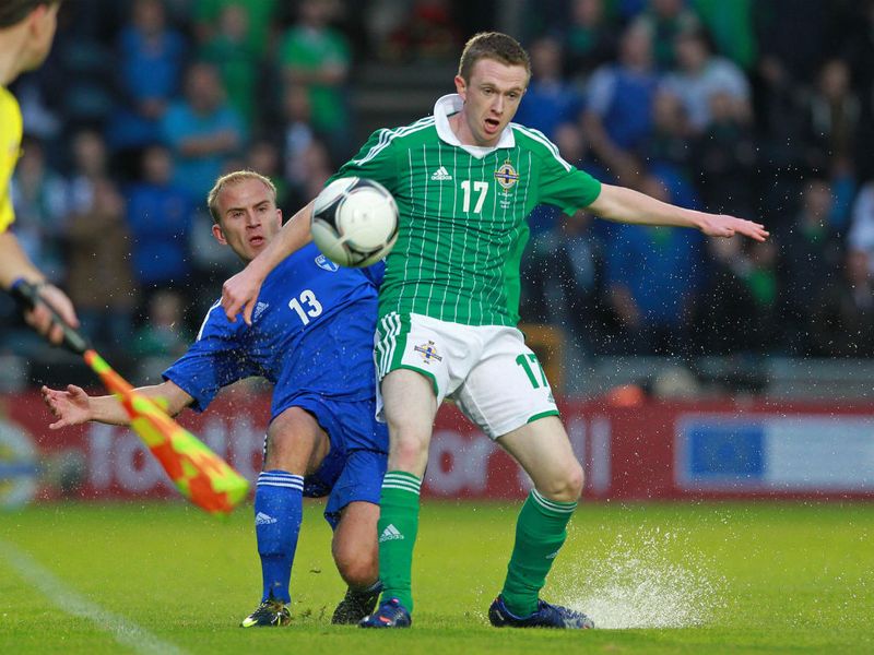 Youngster Shane Ferguson opened the scoring for Northern Ireland as they rescued a 3-3 draw at home to Finland.