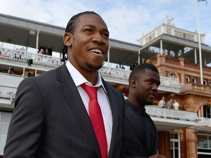 Olympic medallist Yohan Blake attended the match...