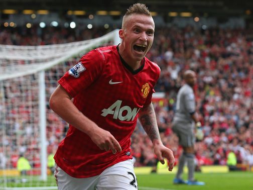 New boy Alex Buttner was on target as United won
